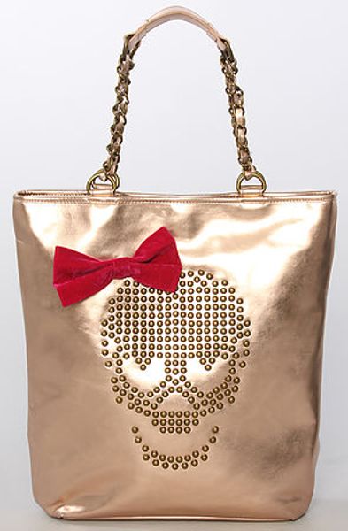 betsey johnson rose gold purse