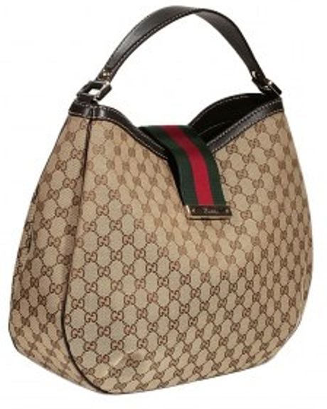 Gucci Large Hobo Bag in Beige | Lyst