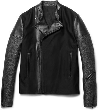 Balenciaga Panelled Slimfit Biker Jacket - Lyst
