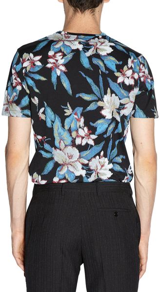 Balenciaga Floral Print Tee - Lyst