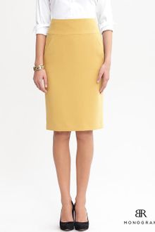 Banana Republic Br Monogram High Waisted Skirt - Lyst