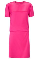 Cedric Charlier Silk Cut Out Dress