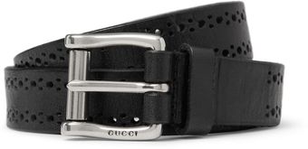 Gucci Perforated Leather Belt - Lyst