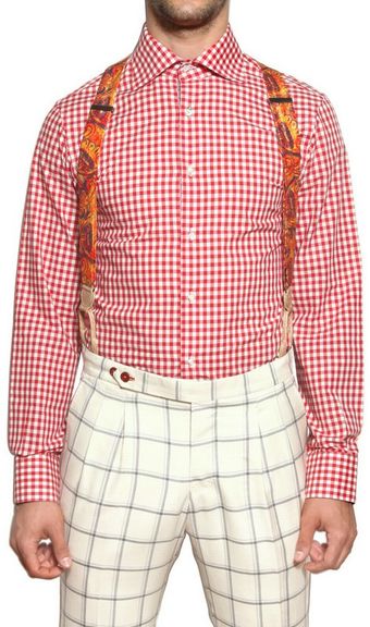 Manuel Vanni Checked Cotton Poplin Shirt - Lyst