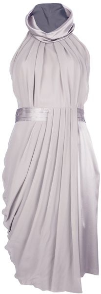 Viktor & Rolf Pleated Asymmetric Dress - Lyst