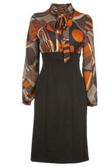 James Lakeland Printed Plain Dress - Lyst