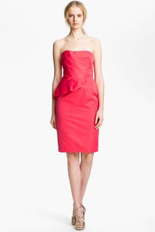 Lela Rose Strapless Dress - Lyst
