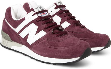 new balance burgundy leather