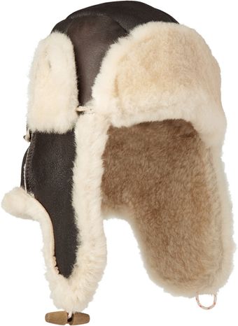 Paul Smith Shearling Hat - Lyst