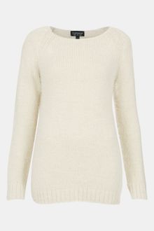 Topshop Feather Knit Sweater - Lyst