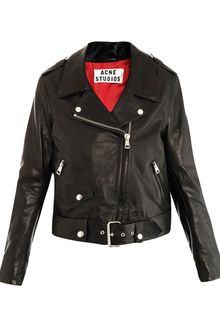 Acne Mape Leather Jacket - Lyst