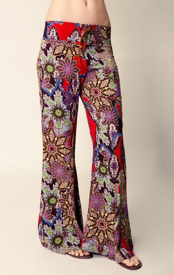 Blu Moon Lace Up Bell Pants - Lyst
