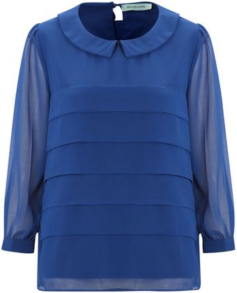 Dickins & Jones  Pleat Front Detail Blouse - Lyst