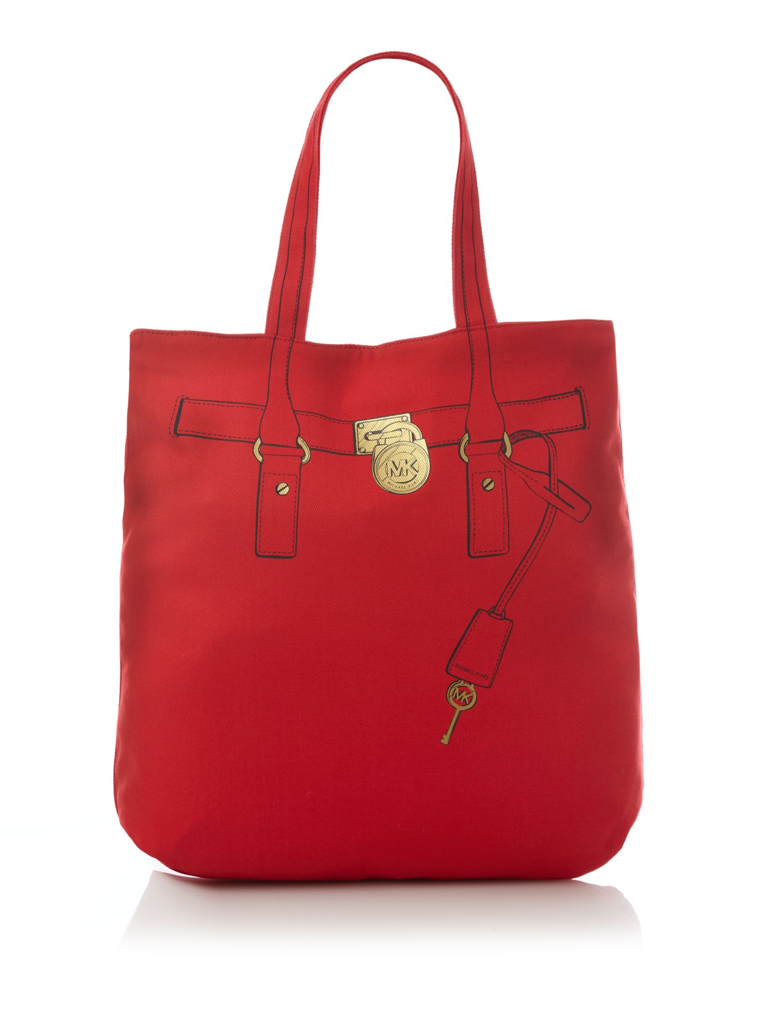 michael kors large red tote