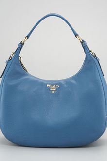 Prada Vitello Daino Ziptop Hobo Bag - Lyst