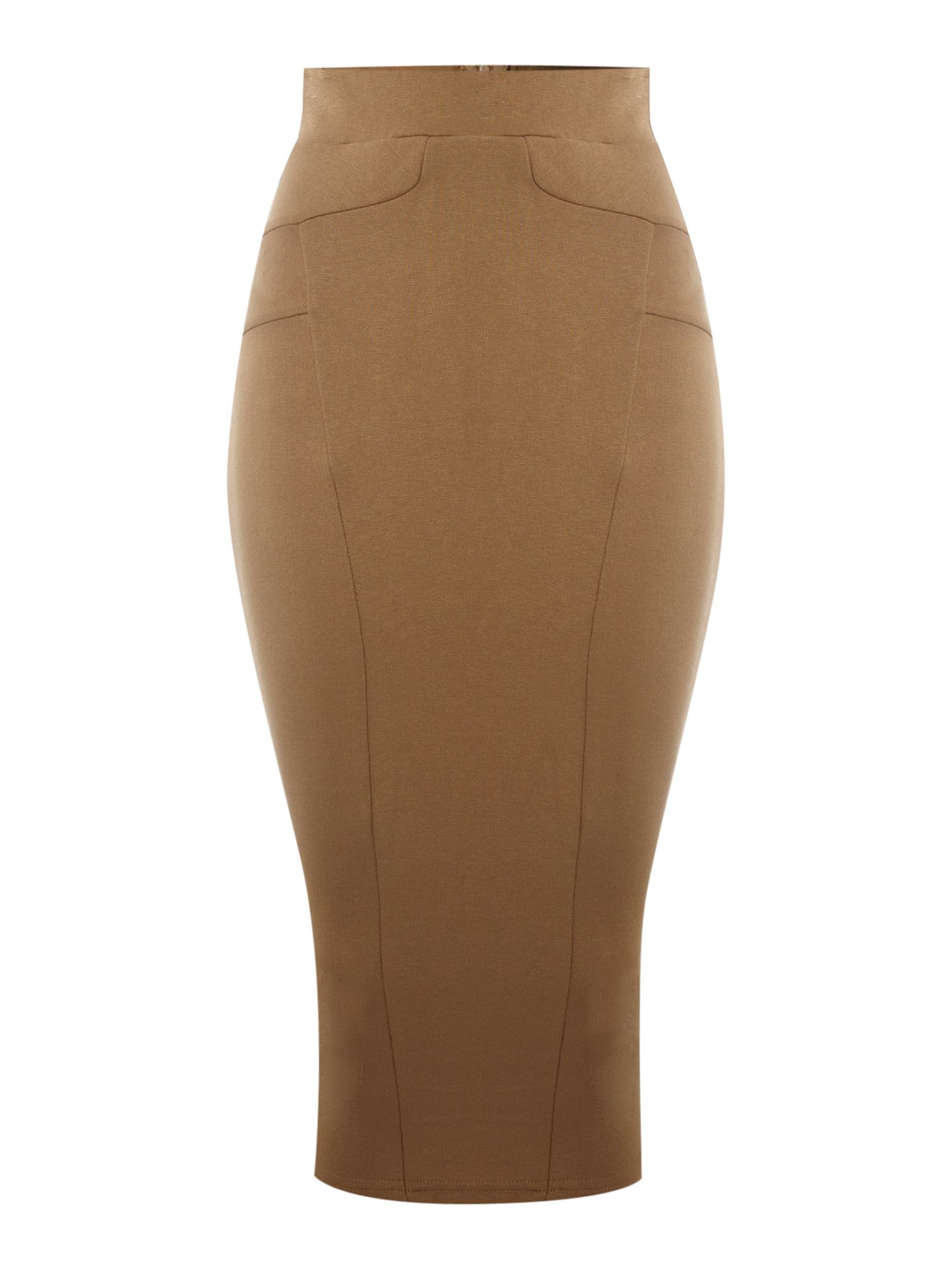 Tfnc Midi Pencil Skirt in Brown (camel) Lyst