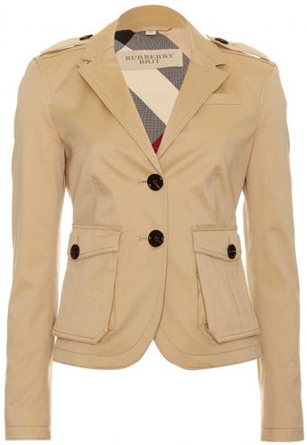 Burberry Brit Londonderry Cotton Blazer - Lyst