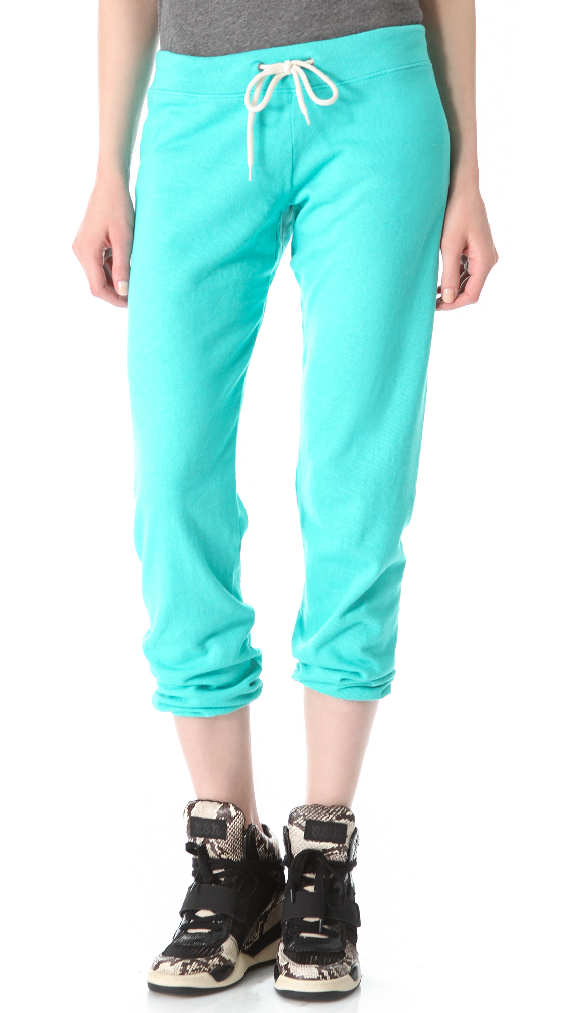 Monrow Vintage Sweatpants in Blue (turquoise) | Lyst