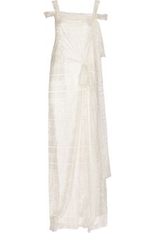 Alberta Ferretti Silk and Lace Gown - Lyst