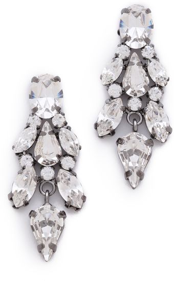 Jenny Packham Tesoro Earrings Iii - Lyst