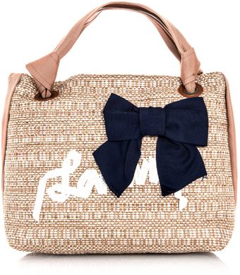 Lanvin Appliqué Raffia Bag - Lyst