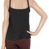 Maje Largo Leatherfringed Silkcrepe Camisole in Black - Lyst