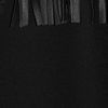 Maje Largo Leatherfringed Silkcrepe Camisole in Black - Lyst