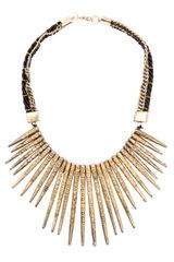 Mango Embossed Spikes Necklace