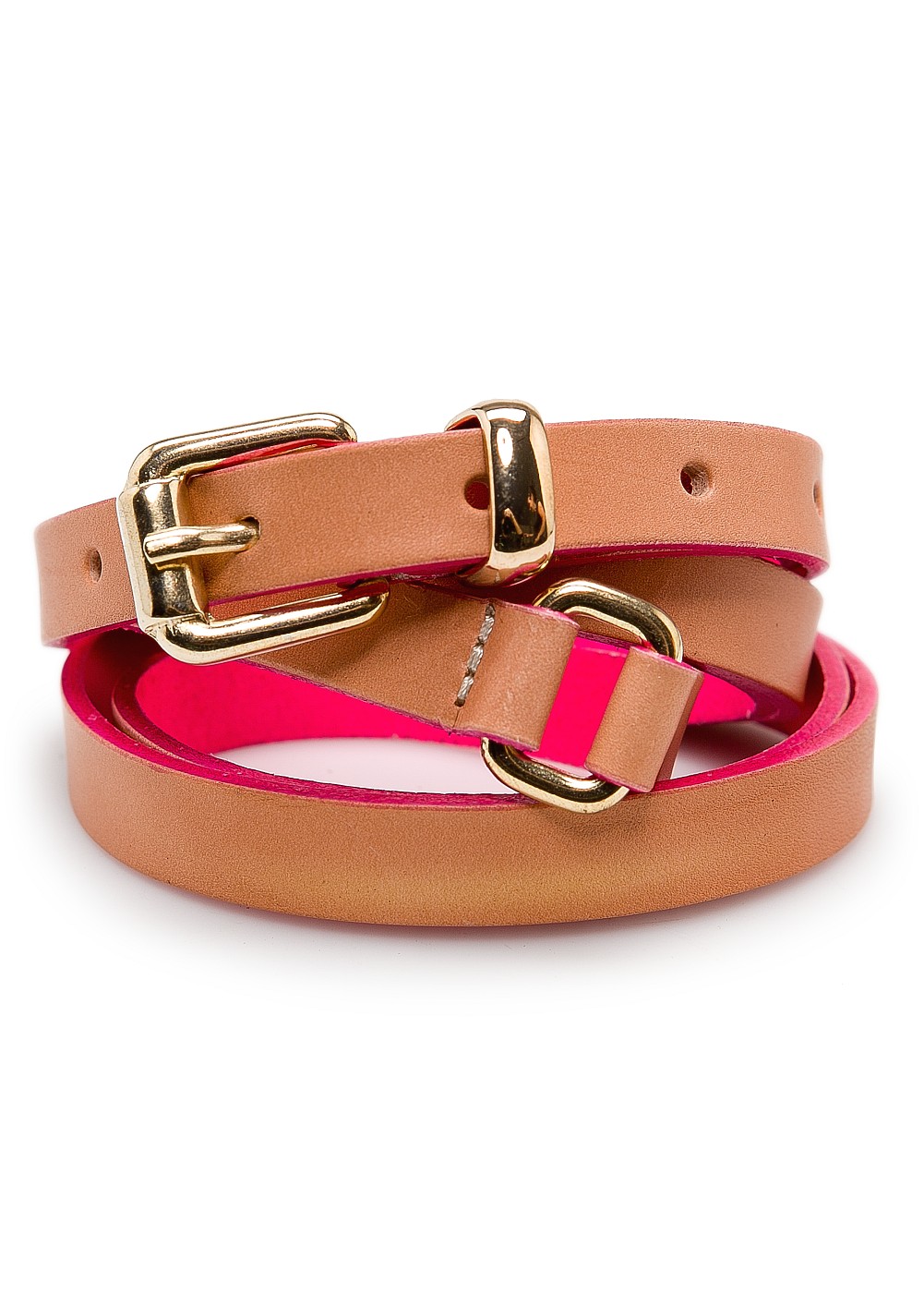 Mango Touch Double Wrap Leather Belt in Beige (nd) Lyst