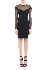 Nicole Miller Techy Double Face Long Sleeve Dress