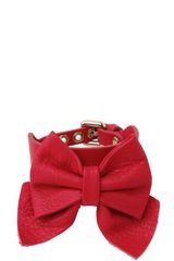 RED Valentino Nappa Leather Bow Bracelet