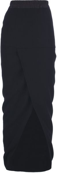 Rick Owens Tapered Maxi Skirt - Lyst