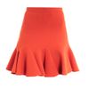 Carven Double Crepe Skirt in Pink (coral) - Lyst