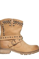 Chiara Ferragni 30mm Leather Biker Studs Boots
