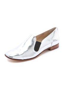 Elizabeth And James Court Metallic Loafers - Lyst