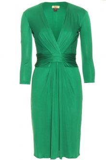 Issa Dress on Issa Long Sleeve Wrap Dress In Green  Forest    Lyst