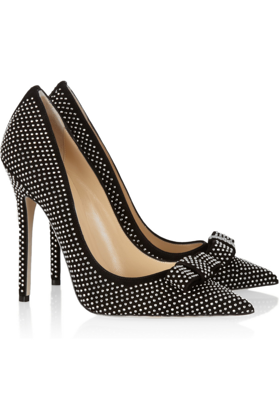 Jimmy Choo black Maya studded suede 