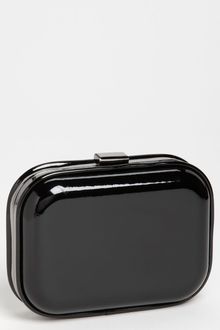 Natasha Couture Patent Box Clutch - Lyst