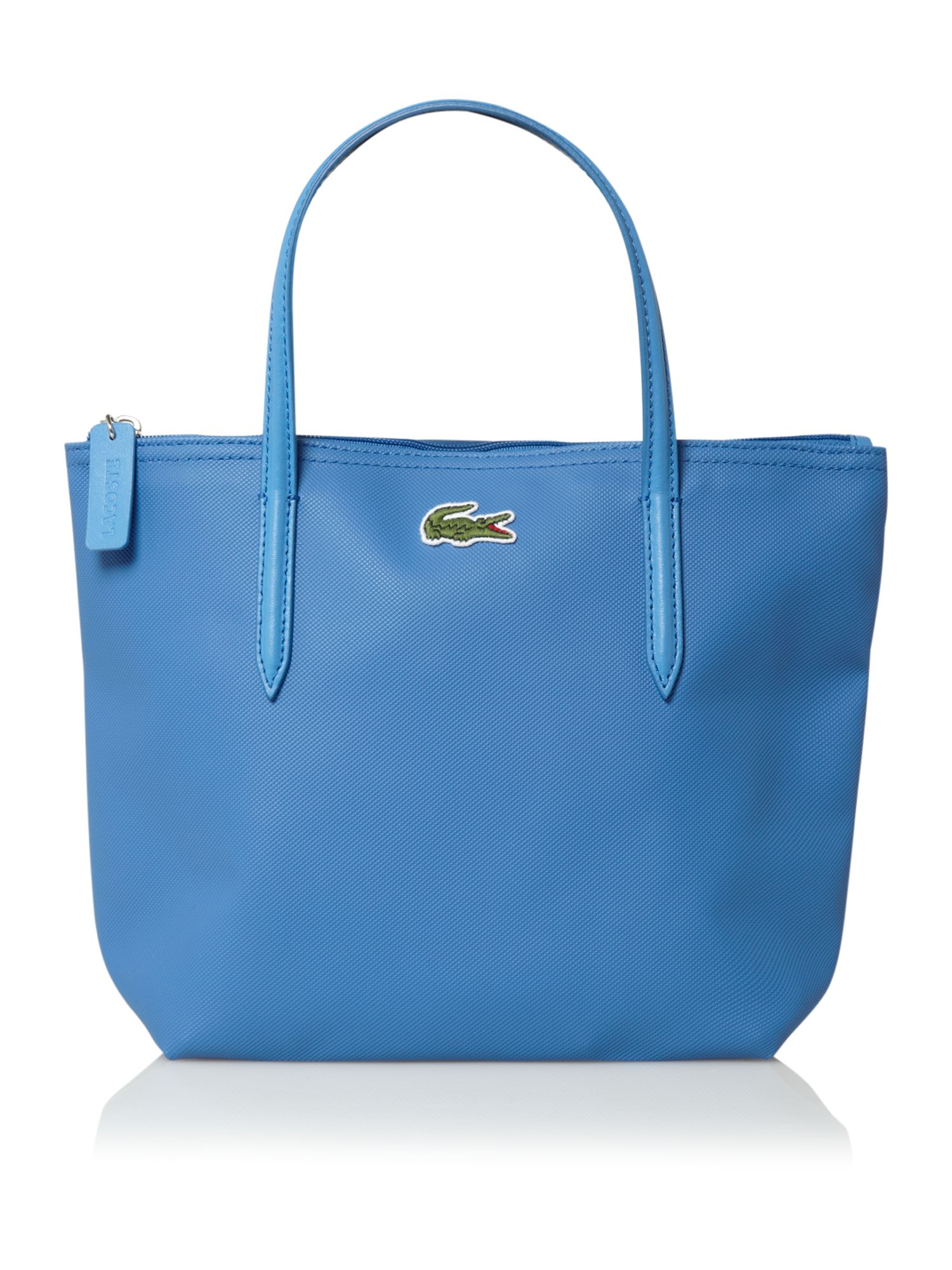 Lacoste Small Tote in Blue | Lyst