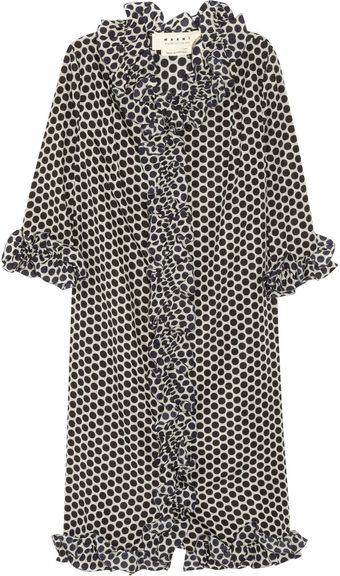 Marni Polka Dot-print Shell Dress - Lyst