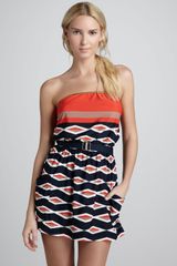 Marc By Marc Jacobs Hayley Striped Bandeau Dress