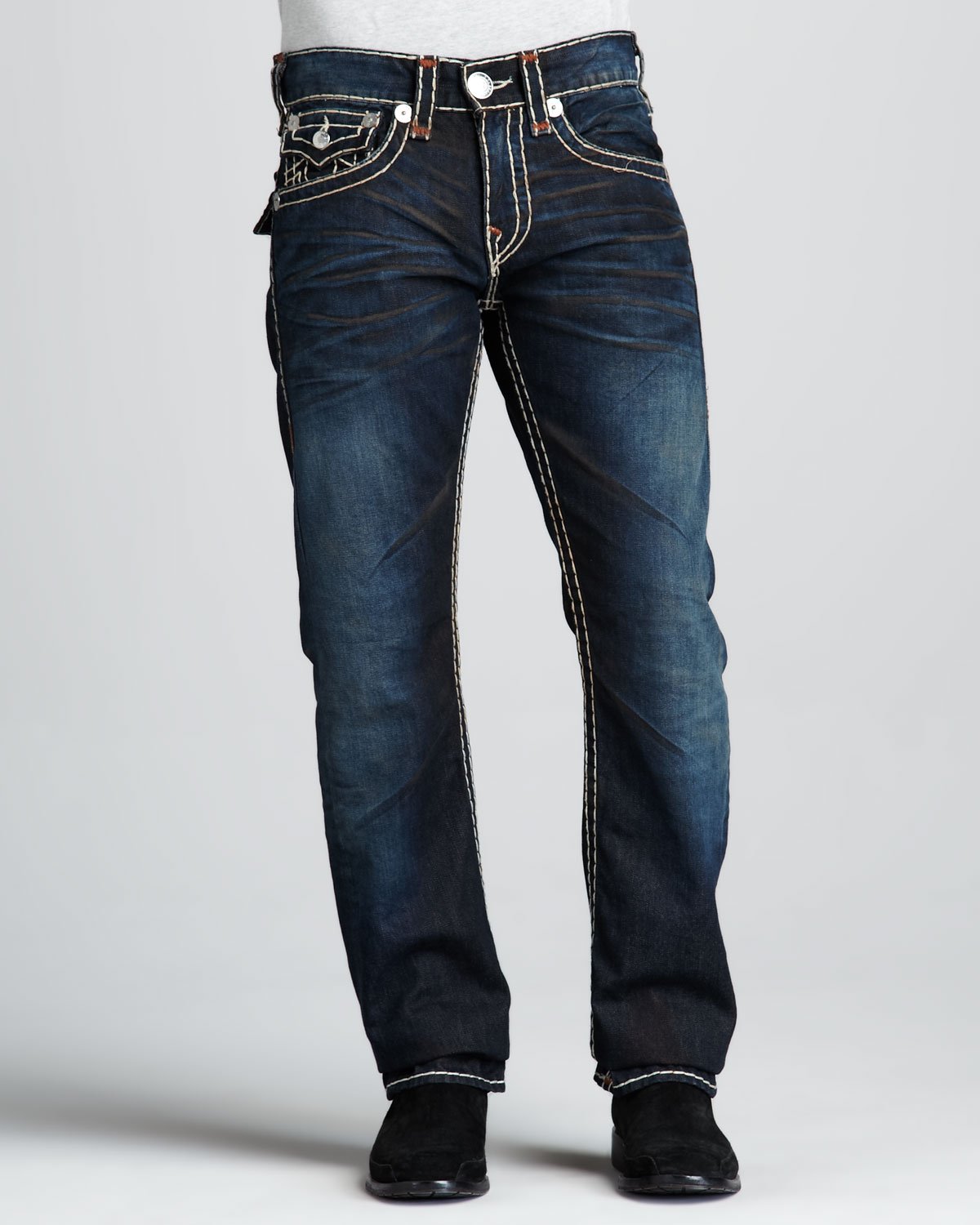 True Religion Ricky Super T Collateral Jeans In Blue For Men Collateral Lyst