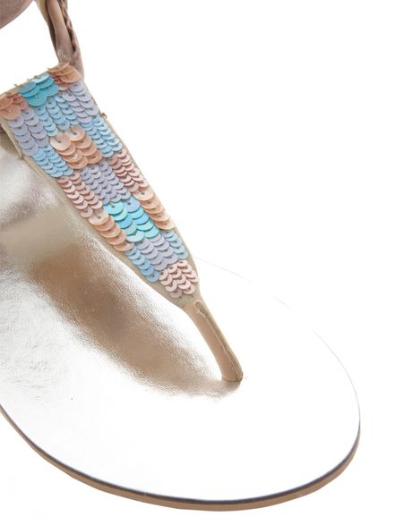 flat sandals with ribbon ties