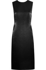 Calvin Klein Nerone Metallic Woven Crepe Dress