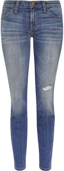 Current/Elliott The Stiletto Cropped Low Rise Skinny Jeans - Lyst