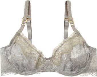 Stella McCartney Katherine Shining Lace and Stretchmesh Underwired Bra - Lyst