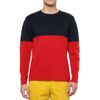 Hentsch Man Marni Twotone Knitted Cotton Sweater in Red for Men - Lyst