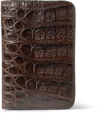 Santiago Gonzalez Crocodile Card Holder - Lyst