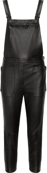 3.1 Phillip Lim Leather Overalls - Lyst