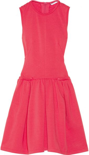 Carven Molleton Jersey Dress - Lyst